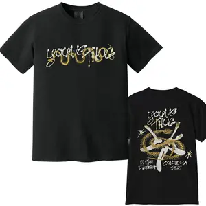 Comfort Colors Young 2026 Thugg Festival Indio California Skeleton Snake Green Shirt