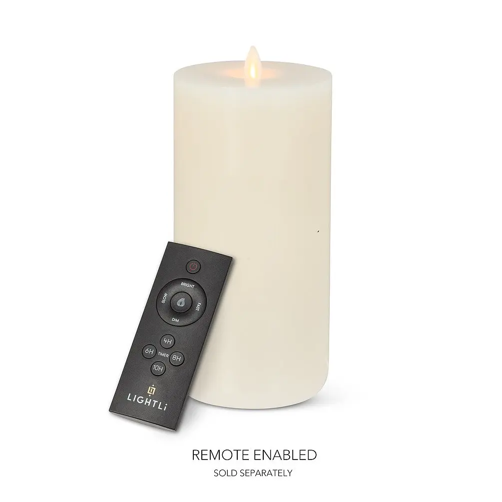 Ivory 9 in. Wick-to-Flame Candle - Extra Large Home Decor Candle, Home Supplies for Lighting Up Your Space, Light Up Your Space