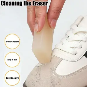 Portable Suede Leather Shoe Cleaner, Waterless, Easy to Carry, Dry Cleaning Stain Removal, Travel-Friendly, Non-Abrasive, Ideal for Sneakers