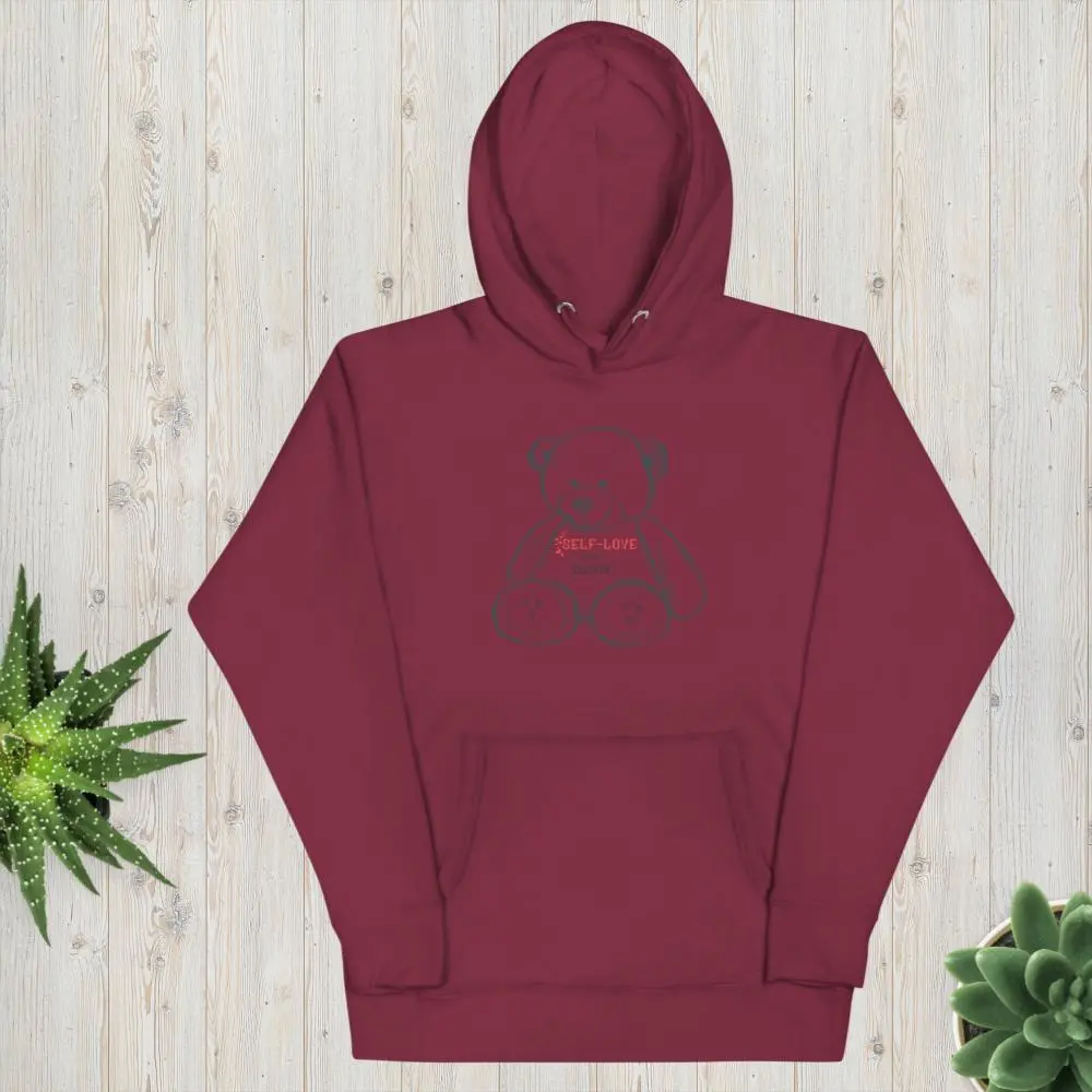 Self-Love Teddy Bear Unisex Hoodie