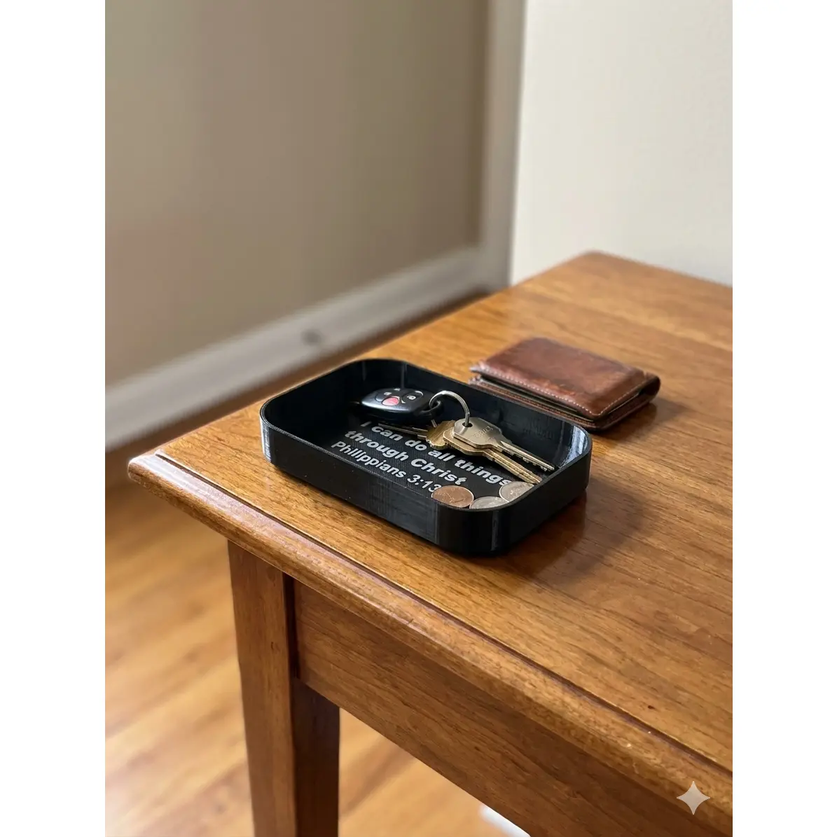 Faith Catch Tray with Joshua 24:15 Design, Kitchen Tableware for Family Use