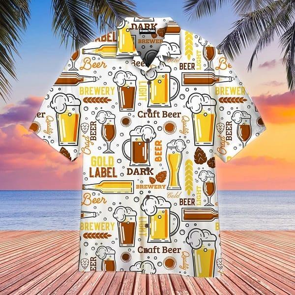 Born Beer Enthusiast in Drink Lover Hawaiian Shirt | Cool Summer Anime Vibes for Men & Fans