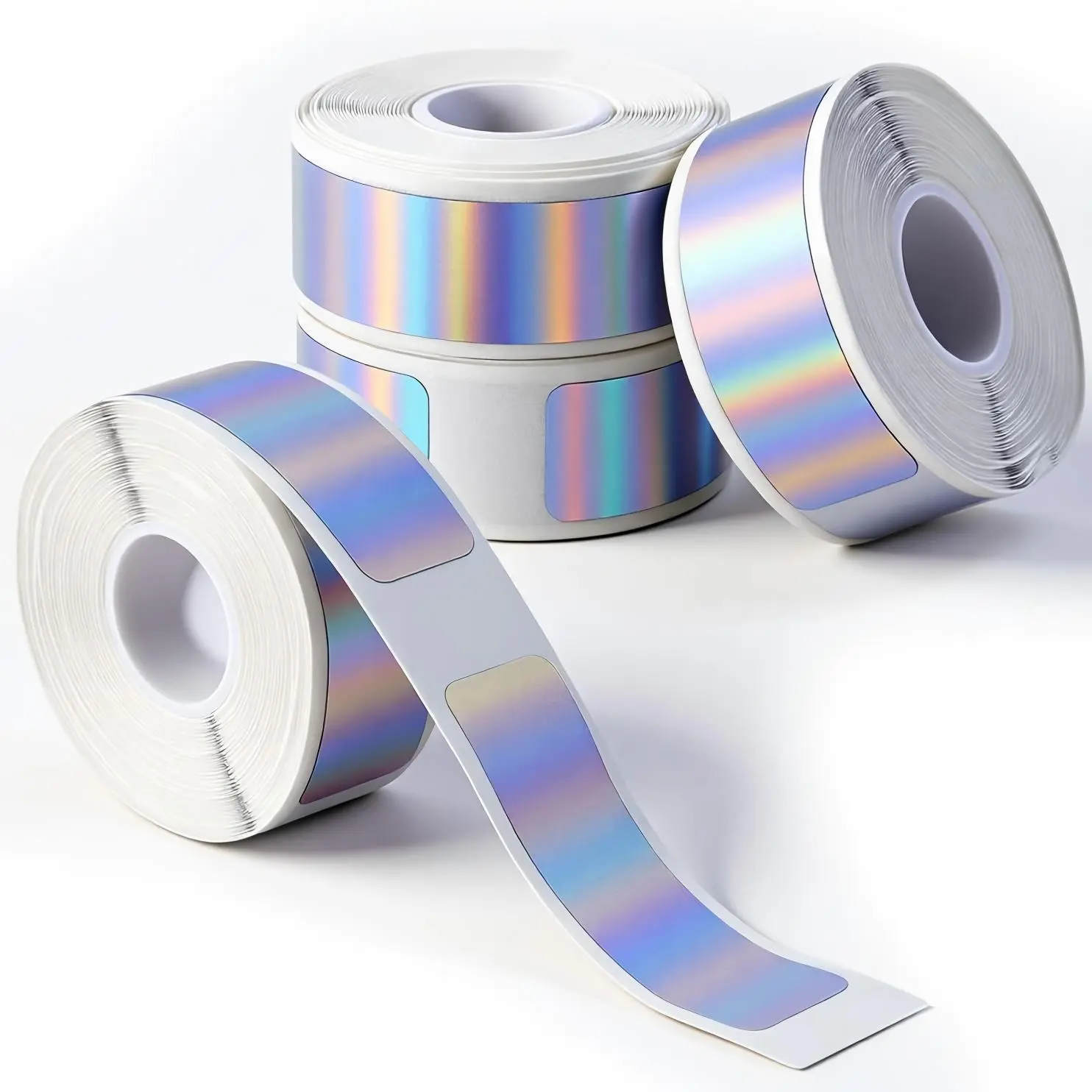 D30 Label Maker Tape, Laser Silver Thermal Paper, Thermal Printing Labels, Labels For Printers, Pre-Cut Self-Adhesive Labels, Size 12x40mm, Ideal for Office Home Classroom Use, Direct Thermal Labels