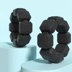 Silicone Weighted Wrist Bands Set, Adjustable Wrist Weights, 600g Total (each Band 150g), Detachable Weights, Non-Slip Design, Ideal for Swimming Running Yoga