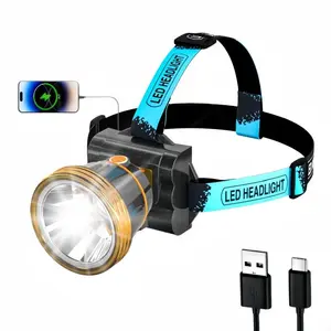 Ultra-Bright Large Capacity 9000mAh A15 LED Headlamp-3000LM Hands-Free Work Light with Motion Sensor & 4 Lighting Modes Built-in USB Power Bank Digital Battery Indicator for Emergency Power Outdoor Night Fishing Camping Hiking Hunting Garage