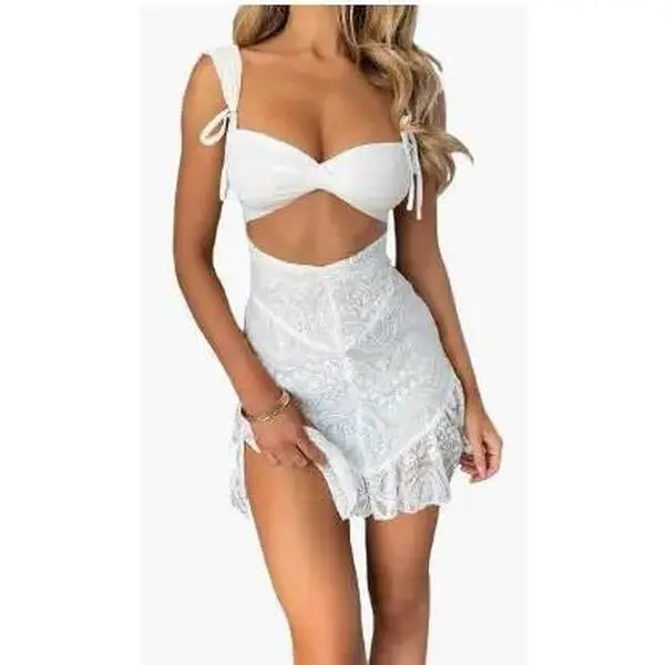 Lace Sexy Jumpsuit Skirt