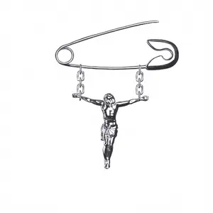 "Jesus Brings Safety" Pin - Functional Broach