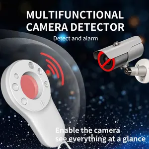 Portable Camera Detector, Infrared Camera Finder and  Signal Detector with Vibration Alert, Multi Mode Anti Surveillance Device for Hidden Cameras with LED Light and Charging Cable, for Travel Hotel Home Office Privacy Protection