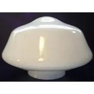 Opal Schoolhouse Lamp Shade – 16" Diameter, 9" Height, 6" Fitter