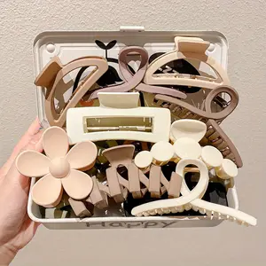 5/8/10pcs Large Acrylic Shark Hair Clips - Elegant Hair Claw Clips Set for Women, Versatile Styling Accessories for Updos, Chic Hair Grips for Hair Decoration