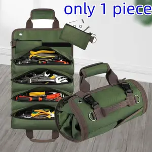 Universal Repair Tool Storage Bag, Roll-Up Electrician Kit, Car Suspension Organizer, Home & Outdoor Emergency Repair Tools
