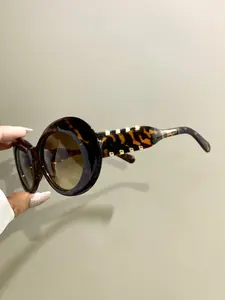 Oval Glasses, Thick Frame Retro Trendy Eyeglasses, Novelty Frame Legs Eyewear for Men and Women, Perfect for Daily Wear & Stylish Looks