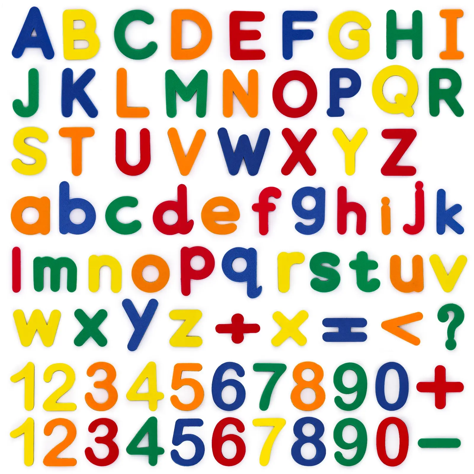 Magnetic Letters and Numbers for Kids, Educational Learning Tool, Math Learning Tools, Learning Materials, Calculation, Math Learning Blocks, Spelling Games and Festival Gifts (Available in English/German/French/Arabic/Spanish, Color Random)