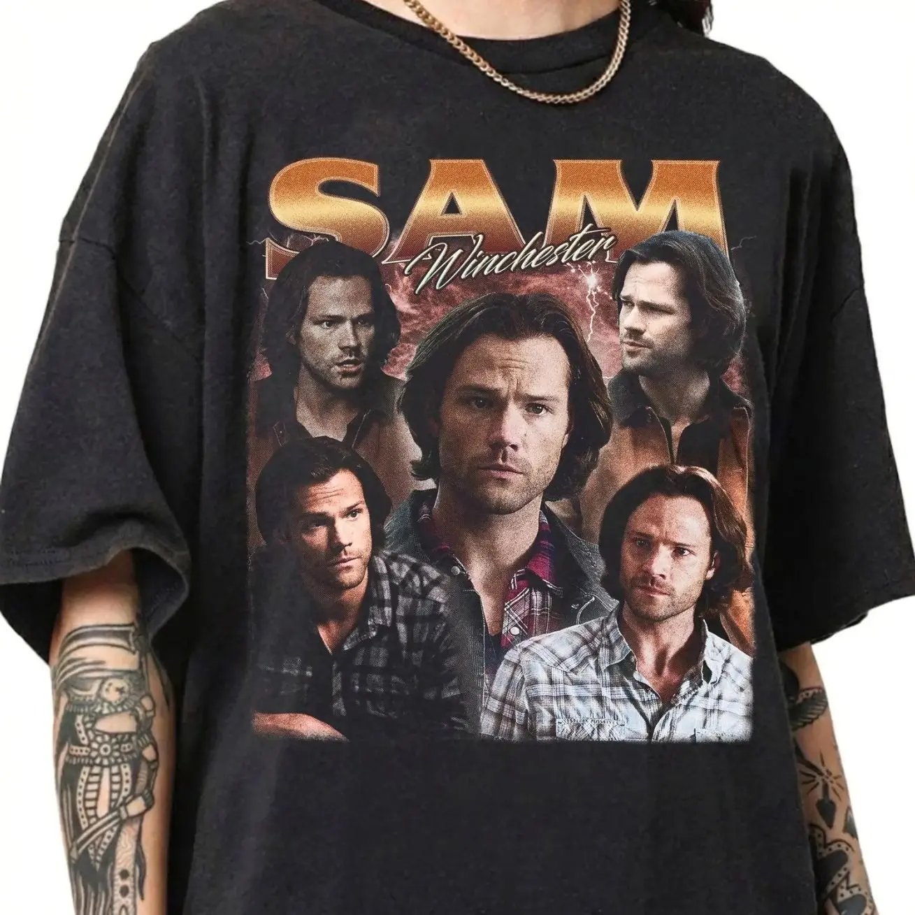 Sam Winchester Vintage Bootleg T-Shirt, Retro 90s Jared Padalecki Tee, Supernatural Fan Gift Tee