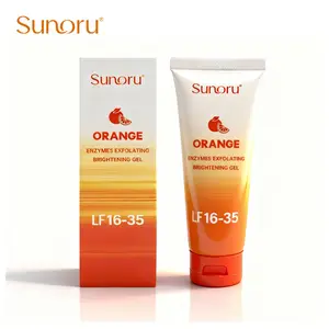 SUNORU Orange Exfoliating Gel 2026 - 100g Natural Peeling Cleanser, Gentle Moisturizing Body & Facial Scrub for Sensitive Skin, Deep Cleansing Body Care Products for All Skin Types