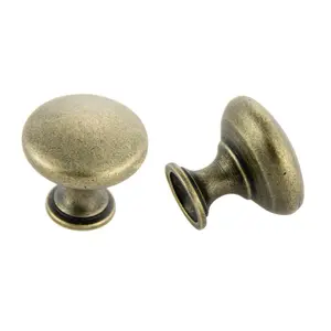 Diecast knob 1” cabinet hardware pull