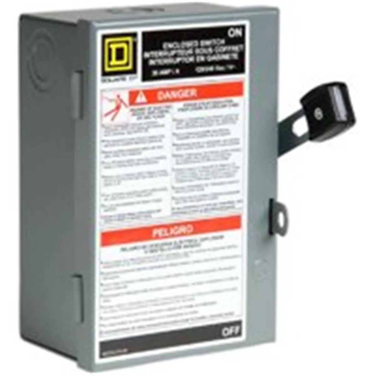 212 MAIN Square D By Schneider Electric L211N Light Switch, 30A Capacity, Fusible Type, Indoor Use Safety Switch