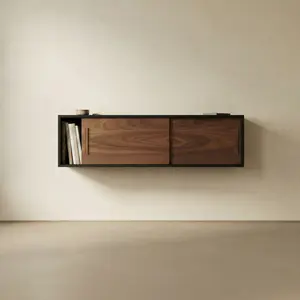 Floating Modern Wooden Media Console