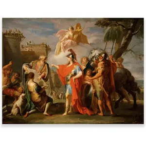 Placido Costanzi Alexander The Great Founding Alexandria Poster Print Wall Art Decor Room Gifts Decoration Colorful Ornaments Artistic Photo