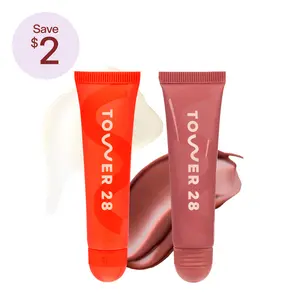 Tower 28 LipSoftie Duo - Build Your Bundle (2 LipSoftie Lip Treatments), Soft-Shine Finish, Hydrating Lip Balm Heals and Repairs Chapped Lips - Clean, Vegan, Cruelty Free Skincare