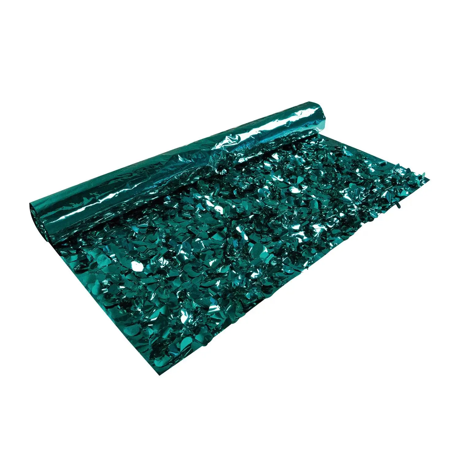 Floral Sheeting Backdrop, 15 ft. Teal Metallic Vinyl Roll for Hanging Wall Decor, Photo Props & Chic Party Decorations, Wedding Party Decorations, Flowers, Chic Roll Of Sheeting, Enhance Event’s Theme, Jazz Up Party Space