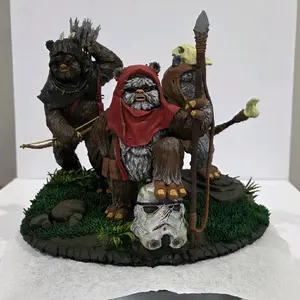 Ewoks Diorama 1/6 scale 9 inches tall and 12 inches wide