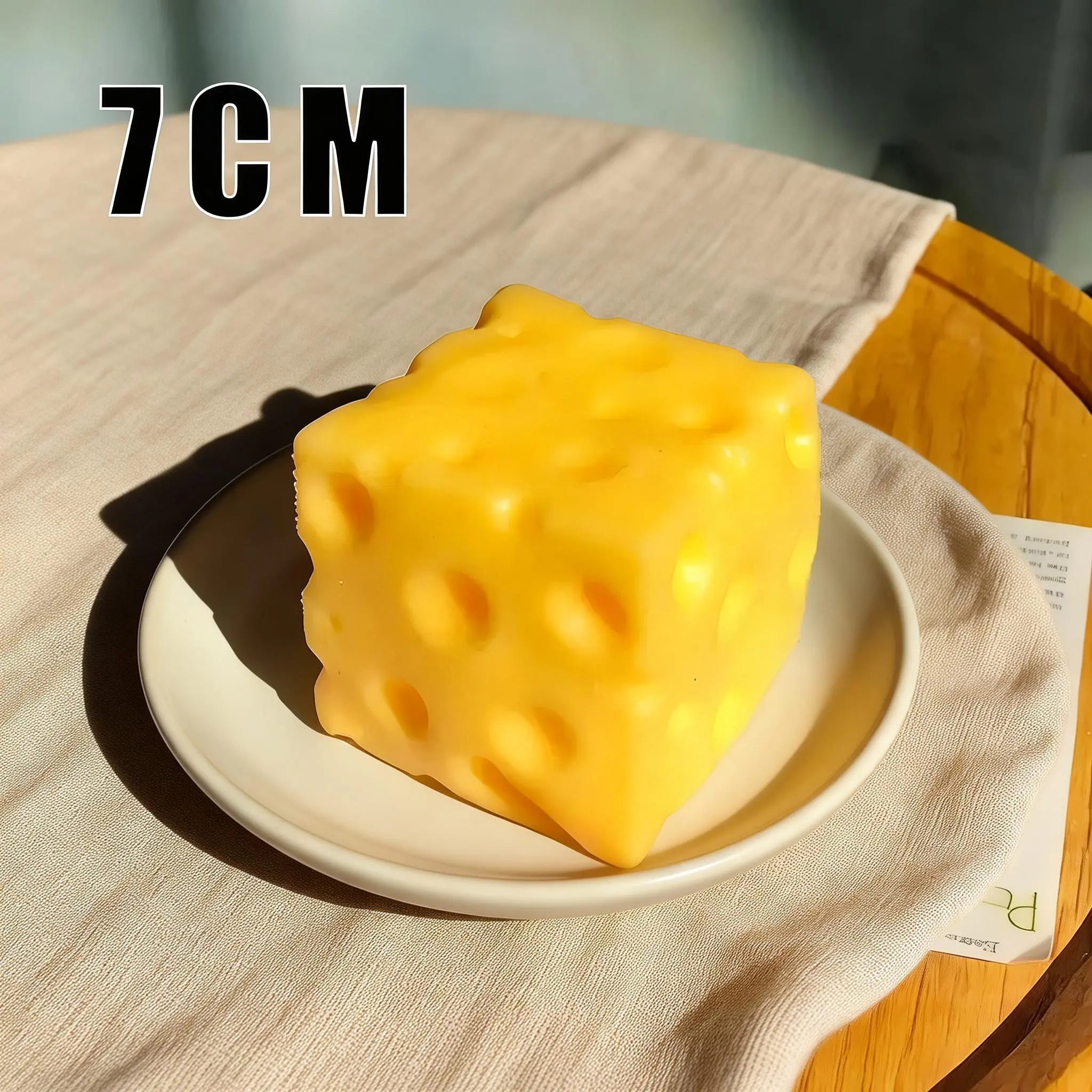 7cm square cheese