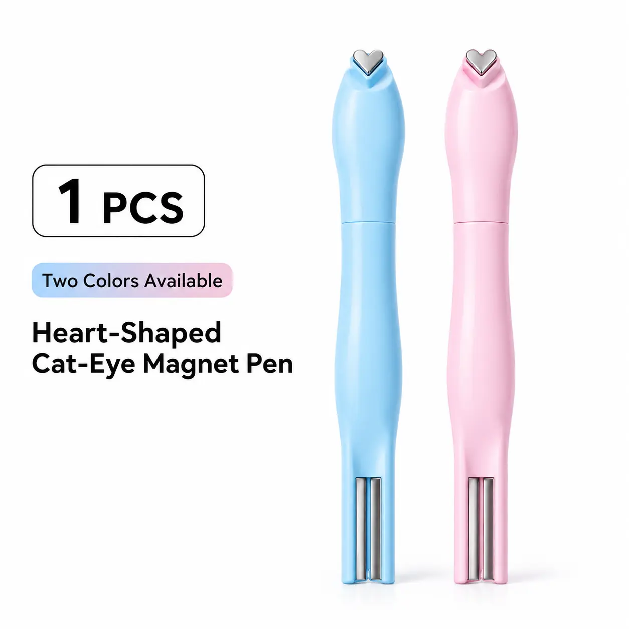 3-in-1 Detachable Cat Eye Nail Magnet Tool, Strong Magnetic Pen for French Tip Designs, Gel Nail Art, Home DIY Manicure & Nail Essentials