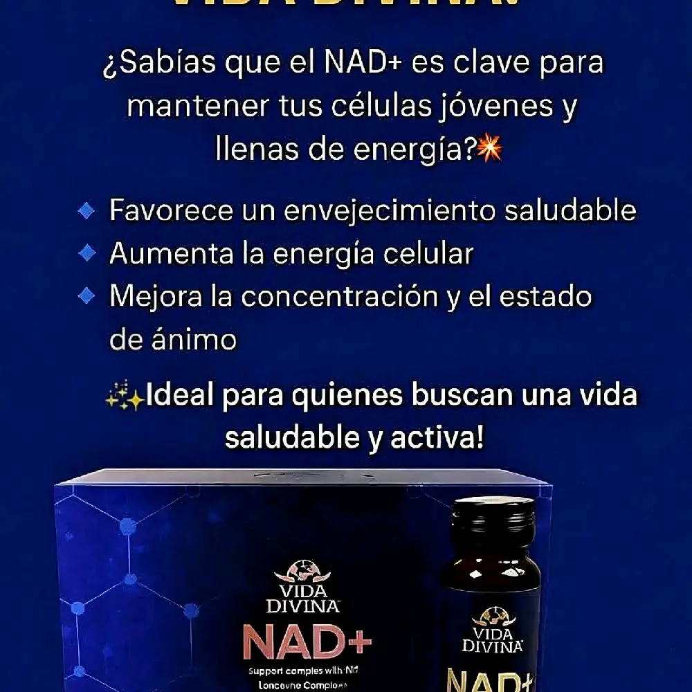 Vida Divina Nad+ Liquid Supplement, Extra Strength NAD+ Shots with NR-Nicotinamide Riboside Chloride, L-Glutathione,TAURINE Anti-Aging, Energy, Focus for Men & Women, 10 Pack, Berry Flavor - TikTok Shop Vida Divina Nad+ Liquid Supplement, Extra Strength NAD+ Shots with NR-Nicotinamide Riboside Chloride, L-Glutathione,TAURINE Anti-Aging, Energy, Focus for Men & Women, 10 Pack, Berry Flavor - TikTok Shop