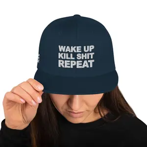 Wake Up, Kill Shit, Repeat Snapback Hat
