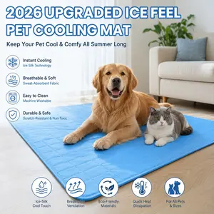 [2026 Ice-Cool Upgrade] Summer Pet Cooling Pad Dog Bed | Highly Recommended by Pet Experts | Breathable Mesh Bed | Keeps Your Cat Or Dog Cool And Comfortable All Summer Long, Suitable for Small, Medium, And Large Pets