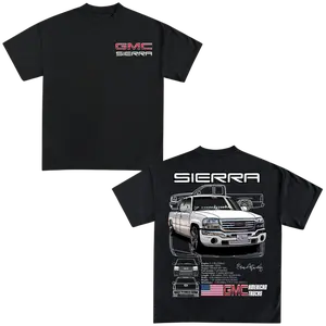 GMC Sierra Shirt, Vintage American Trucks Unisex Graphic Tees, Menswear, Pickup Truck, Gift For Friends, for Men, Menswear, Full Size, Full Color