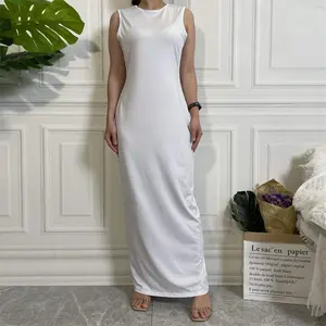 Sleeveless Bottomed Long Skirt