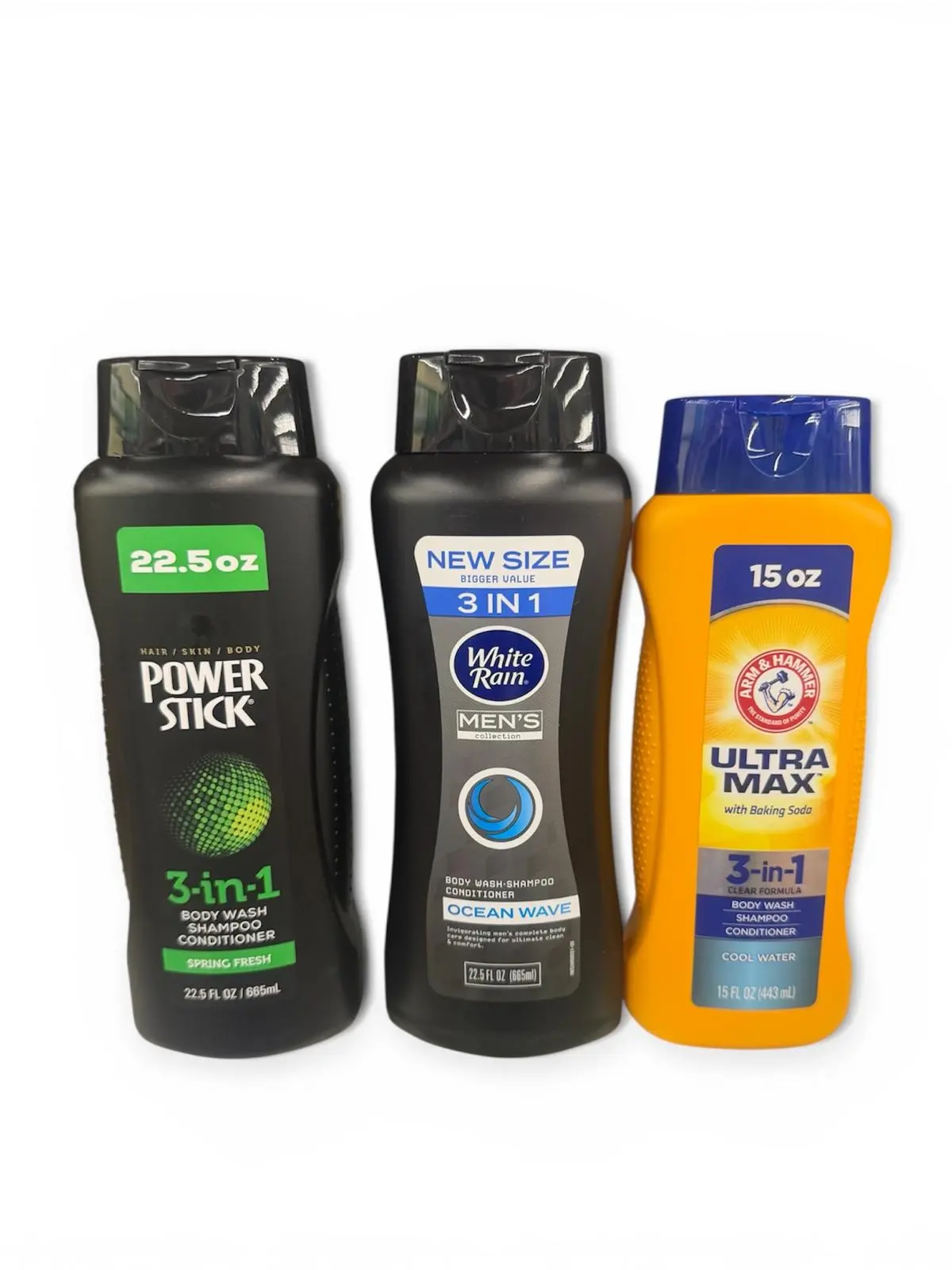 Men’s Ultimate 3-in-1 Body, Hair & Conditioner Set – Pack of 3