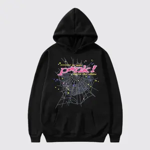 New hip-hop spider web pattern hoodie, y2k clothing, trendy casual Men's hooded sweatshirt, mens hoodies, comfortable, warm, soft, breathable, fits daily wear hoodie, winter fall outfits ， Stylish Menswear Fashion