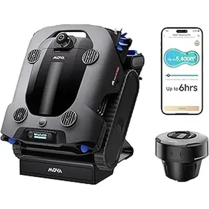 Mova Rover X10 Cordless Robotic Pool Cleaner, 7-in-1 Cleaning, AquaScan LDS Mapping & Precise PoolNavi, Smart Surface Parking, 10,000 GPH Suction, EdgeDrive Brush, Skimmer with Real-time App Control