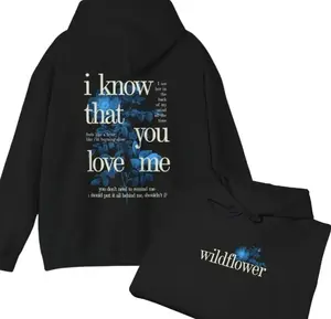 Song Inspired Hoodie, I Know That You Love Me Hoodie, Fan Merch Concert Outfit, Wildflower hoodie