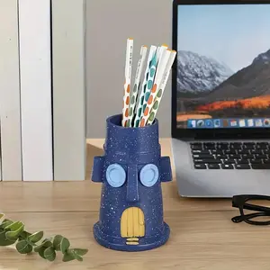 Squidward's Pen Holder - A Fun Desktop Decoration, Desk Accessories, Office Stationery Supplies, Suitable for Students, Offices, Desks, and As A Birthday or Holiday Gift for Teenagers.