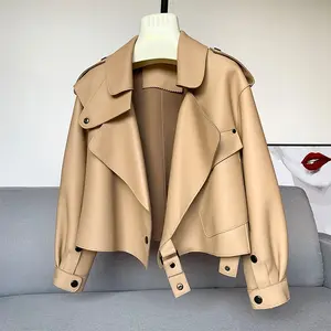 LEATHER TRENCH COAT