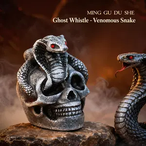 Most Realistic Scream Aztec Death Whistle, Loudest Human Scream over 125 Decibels, Halloween Easter Collection Decoration Gift Box