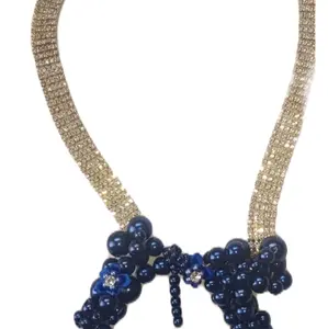 Dazzling Bead and Rhinestone Necklace Set