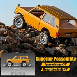 Mangn Mn168 Off-Road RC Car Model, Four-Wheel Drive High Power Pickup Truck, Recommended Age 8+, Includes 1200mah Lithium Battery + Remote Control