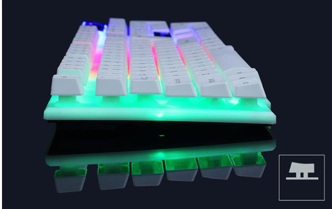 GTX300 Gaming CF LOL Gaming Keyboard Mouse Glowing Set