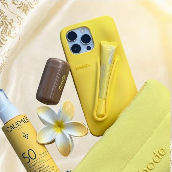 Rhode With Box and Lip Gloss Set Silicone Case for iPhone 17 16 15 14 13 12 11 Pro Max Plus Lipstick Toast Espresso Ribbon Cover