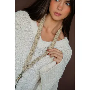 Beige Floral Lanyard Beige Floral Lanyard