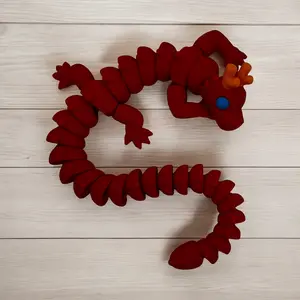 Flexible Fidget Dragon  Toy - Articulated Large Size Dragon - 3D Printed - Great Gift - Birthday Favor - Desk Decorative - Fast Shipping