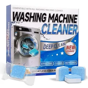 Washing Machine Cleaner Tablets–12 Packs,Deep Cleaning Tablets For HE Front Loader & Top Load Washer,Clean Inside Drum and Laundry Tub Seal-1Year Supply