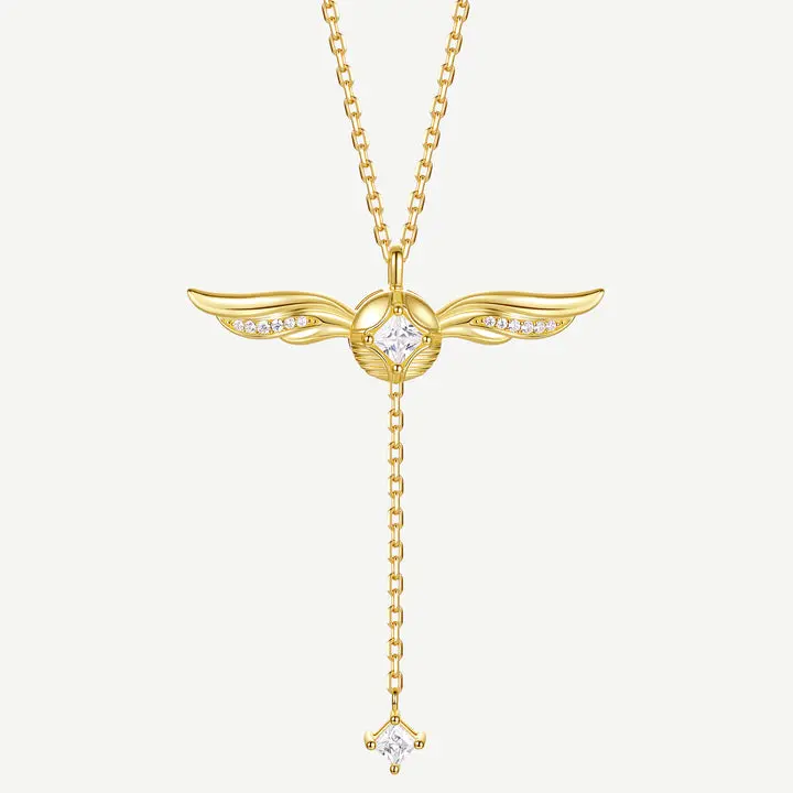 Harry Potter x FANCIME Golden Snitch Necklace for Women, Elegant Sterling Silver Jewelry with Dainty Gemstone, Meaningful Gift for Girlfriend, Elegant Necklace, Gifts For Your Girlfriend