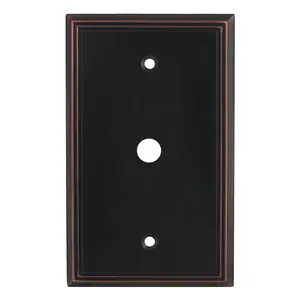 Cosmas 65093-ORB Oil Rubbed Bronze Single Cable Wall Plate