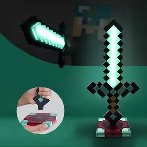 Diamond Sword Night Light Ornament, Color Changing Sword Game Accessory, Gift Toy Model, Table Lamp Decoration, Christmas Gift